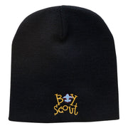 Boy Scout Logo Embroidered Short Beanie