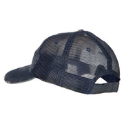 Boston Skyline Embroidered Low Profile Cotton Mesh Cap