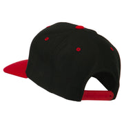 Bat Smile Face Embroidered Snapback Cap