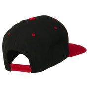 Bat Smile Face Embroidered Snapback Cap