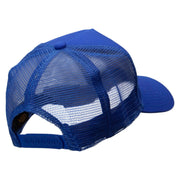 Texas Year Established Embroidered Twill 5 panel Mesh Back Cap - Royal OSFM