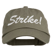 Bowling Strike Embroidered Low Profile Washed Cap