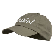 Bowling Strike Embroidered Low Profile Washed Cap