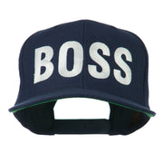 Flat Bill Hip Hop Casual Boss Embroidered Cap