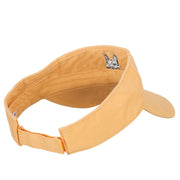 Boston Terrier Head Embroidered Pro Style Cotton Washed Visor