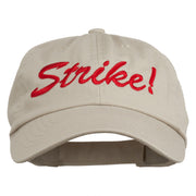 Bowling Strike Embroidered Low Profile Washed Cap