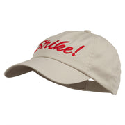 Bowling Strike Embroidered Low Profile Washed Cap