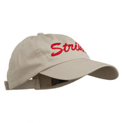 Bowling Strike Embroidered Low Profile Washed Cap