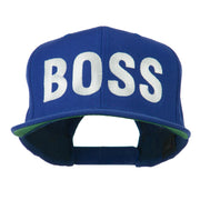 Flat Bill Hip Hop Casual Boss Embroidered Cap