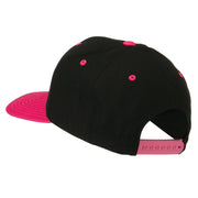 Bat Smile Face Embroidered Snapback Cap