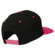 Bat Smile Face Embroidered Snapback Cap