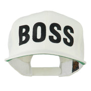 Flat Bill Hip Hop Casual Boss Embroidered Cap