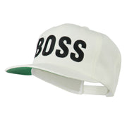 Flat Bill Hip Hop Casual Boss Embroidered Cap