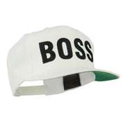 Flat Bill Hip Hop Casual Boss Embroidered Cap