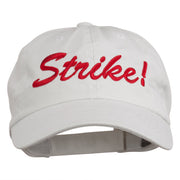 Bowling Strike Embroidered Low Profile Washed Cap