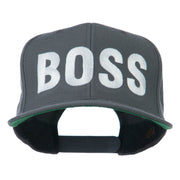 Flat Bill Hip Hop Casual Boss Embroidered Cap