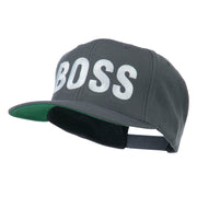 Flat Bill Hip Hop Casual Boss Embroidered Cap