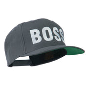 Flat Bill Hip Hop Casual Boss Embroidered Cap