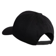 American By Birth U.S.M.C. Marine by Choice Patched Solid Cotton Twill Pro Style Cap - Black OSFM