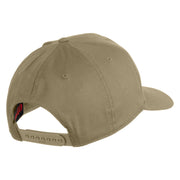 American By Birth U.S.M.C. Marine by Choice Patched Solid Cotton Twill Pro Style Cap - Khaki OSFM