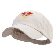 Little Turkey Embroidered Low Profile Washed Cap - Stone OSFM