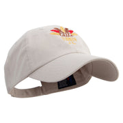 Little Turkey Embroidered Low Profile Washed Cap - Stone OSFM