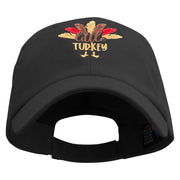 Little Turkey Embroidered Low Profile Washed Cap - Black OSFM