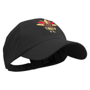 Little Turkey Embroidered Low Profile Washed Cap - Black OSFM