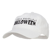 Have A Bootiful Halloween Embroidered Washed Cap