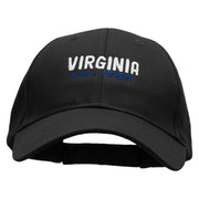 Virigina Year Established Embroidered New Low Profile Organic Cotton Cap - Black OSFM