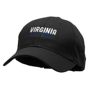 Virigina Year Established Embroidered New Low Profile Organic Cotton Cap - Black OSFM