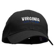 Virigina Year Established Embroidered New Low Profile Organic Cotton Cap - Black OSFM