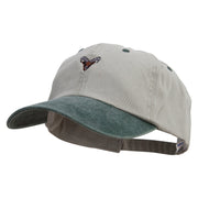 Head of Goat Embroidered Pigment Dyed Wash Cap - Beige-Green OSFM