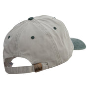 Head of Goat Embroidered Pigment Dyed Wash Cap - Beige-Green OSFM