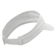 Striped Masks Embroidered Pro Style Cotton Twill Washed Visor