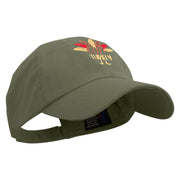 Little Turkey Embroidered Low Profile Washed Cap - Olive OSFM