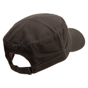 The Brave Veteran Embroidered Garment Washed Adjustable Army Cap