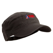 The Brave Veteran Embroidered Garment Washed Adjustable Army Cap