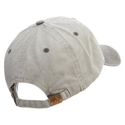 Head of Goat Embroidered Pigment Dyed Wash Cap - Beige-Brown OSFM