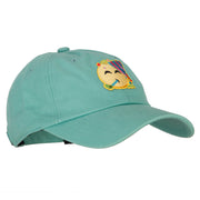 Party Emoji Patched Unstructured Washed Cap