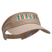 Ireland With Flag Colors Embroidered Pro Style Cotton Twill Washed Visor