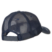 Cuba CUB Flag Embroidered Low Profile Cotton Mesh Cap