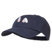 Bunny Ears Embroidered Low Cap