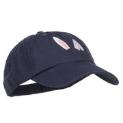 Bunny Ears Embroidered Low Cap