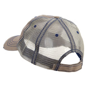 Red Lobster Embroidered Low Profile Special Cotton Mesh Cap - Khaki OSFM