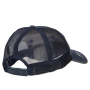 Scuba Hair Don't Care Embroidered Cotton Mesh Cap