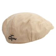 You Are Awesome Embroidered Men's Linen Ivy Cap - Khaki S-M