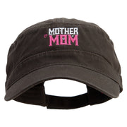 Mother Mom Day Washed Adjustable Army Cap