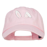 Bunny Ears Embroidered Low Cap