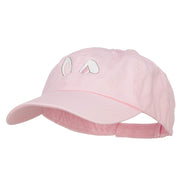 Bunny Ears Embroidered Low Cap